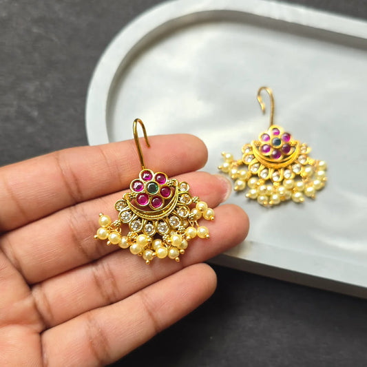 Kemp Hook Earrings With Pearls